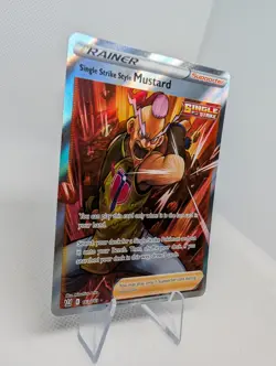 Single Strike Style Mustard 163/163 Battle Styles Pokemon TCG Card NM - Image 2
