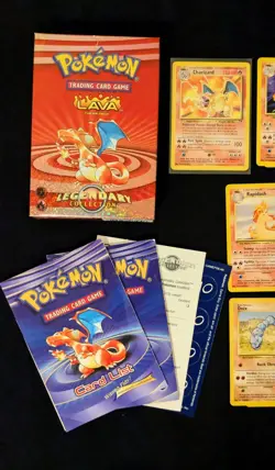 Pokemon LAVA Theme Deck (60-card + inserts) Legendary Collection Charizard 3/110 - Image 2