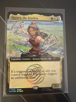 Magic The Gathering X Avatar Katara The Fearless Promo Card SDCC 2025 IN HAND - Image 1