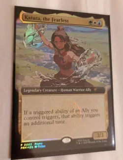 Magic The Gathering X Avatar Katara The Fearless Promo Card SDCC 2025 IN HAND - Image 1
