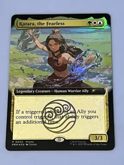 Magic The Gathering X Avatar Katara The Fearless Promo Card SDCC 2025 IN HAND - Image 1
