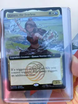 Magic The Gathering X Avatar Katara The Fearless Promo Card SDCC 2025 IN HAND - Image 1