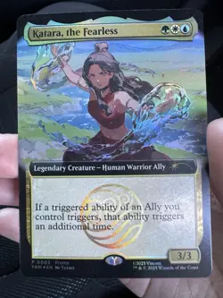 Magic The Gathering X Avatar Katara The Fearless Promo Card SDCC 2025 IN HAND - Image 1