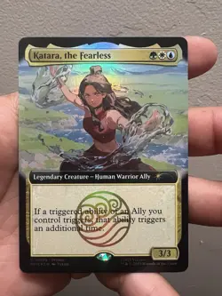 Magic The Gathering X Avatar Katara The Fearless Promo Card SDCC 2025 IN HAND - Image 1