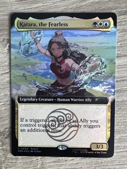 Magic The Gathering X Avatar Katara The Fearless Promo Card SDCC 2025 IN HAND - Image 1