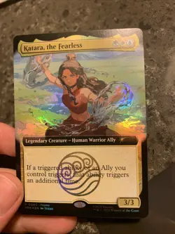 Magic The Gathering X Avatar Katara The Fearless Promo Card SDCC 2025 IN HAND - Image 3