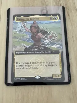 Magic The Gathering X Avatar Katara The Fearless Promo Card SDCC 2025 IN HAND - Image 1