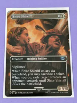 MTG: The Lord of the Rings: Shire Shirriff Borderless Foil #0441 Uncommon - NM - Image 1