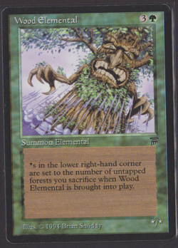 MTG Wood Elemental Legends Magic the Gathering - Image 1
