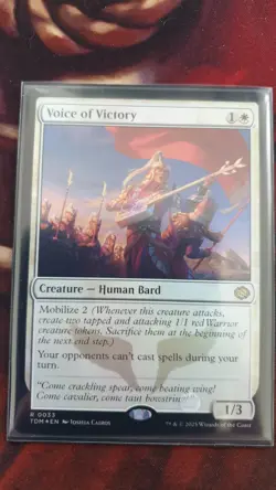 MTG Foil - Voice of Victory - Dragons of Tarkir [Good Condition] - Image 1