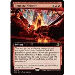 TERMINAL VELOCITY (EXTENDED ART) X4 Edge Of Eternities EOE Magic MTG MINT CARD - Image 1