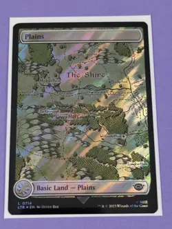 MTG: The Lord of the Rings: Plains Full Art Basic Land #0714 Basic Land - NM - Image 1