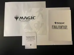 MTG Final Fantasy Blank Hero Token, Sticker Sheet and Poster - WPN Promo Items - Image 2