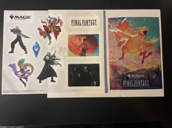 MTG Final Fantasy Sticker Sheet and Poster - WPN Promo Items - Image 1