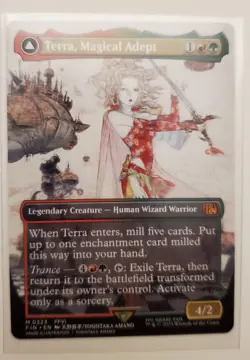 MTG Terra Magical Adept Borderless Final Fantasy FIN 323 NM - Image 1