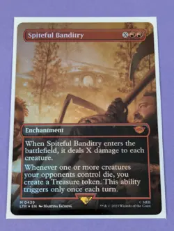 MTG: The Lord of the Rings: Spiteful Banditry Borderless Foil #0439 Mythic - NM - Image 1