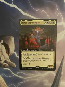 Magic MTG Sliver Gravemother Extended Art Commander Masters NM Condition - Image 1