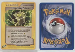 Lightning Cube 01 Pokemon e-Card Series Aquapolis #127 2002 10cj - Image 3