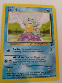 2 Pokemon Base Set SQUIRTLE 63/102 Common Cards - Image 4