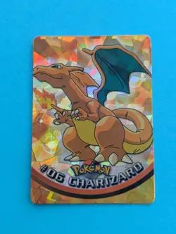 Topps Pokemon TV Animation Series #06 Charizard Holo Foil Blue Logo - Image 1