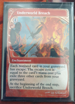 MTG Future Sight Foil - Underworld Breach - Mystery Booster 2 [Good Condition] - Image 1