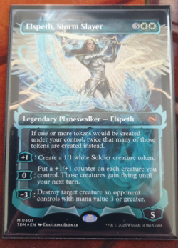 MTG Showcase Foil - Elspeth Storm Slayer - Dragons of Tarkir [Good Condition] - Image 1