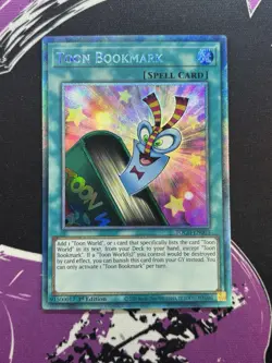 Yugioh Toon Bookmark TOCH-EN003 Collectors Rare 1st Edition NM - Image 1
