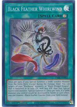 Yugioh - Black Feather Whirlwind (Super Rare) (1st Edition) - DABL-EN052 P - Image 1