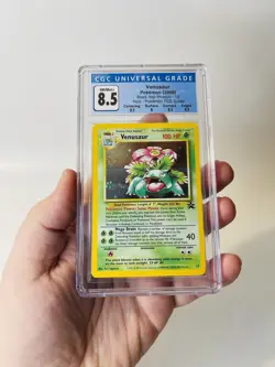 CGC 8.5 Venusaur Black Star Promo 13 Holo SWIRL Pokemon Card psa - Image 2