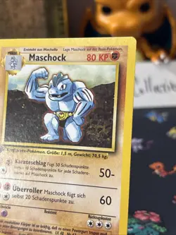Pokemon Card - Machoke Maschock German 1st Edition Base Set 34/102 Uncommon Wow! - Image 4