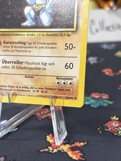 Pokemon Card - Machoke Maschock German 1st Edition Base Set 34/102 Uncommon Wow! - Image 5
