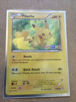 Pokemon Pikachu TCG Stamped Holo Promo Card 26/83 Toys R US - Image 1