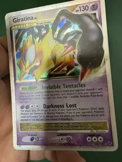 Giratina LV. X 124/127 Platinum Holo Pokemon Card LP - Image 3