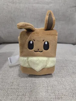 Eevee Deck Box Pokemon Prismatic Evolutions SPC Card Storage Fuzzy - Image 1
