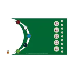 Nested Egg Gaming Card Protection Tokens Playmat - Green w/White New - Image 1