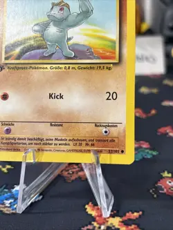 1st Edition German Machop / Machollo Base Set 1999 Pokemon Centerd & Clean Card! - Image 5