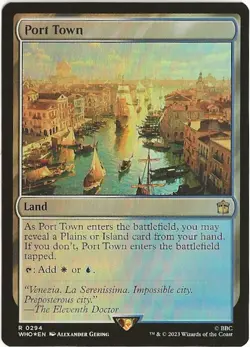 Port Town 0294 Rare MTG Universes Beyond: Doctor Who NM/M BBC - Image 1