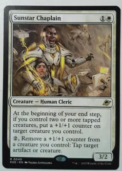 Sunstar Chaplain *Rare* Magic MtG x1 Edge of Eternities - Image 1
