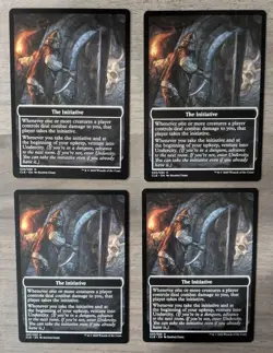 MTG Magic Set of 4 The Initiative / Undercity Token Baldur's Gate CLB - Image 1