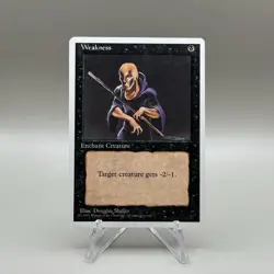 Weakness MTG 4th Edition Magic The Gathering LP - Image 1