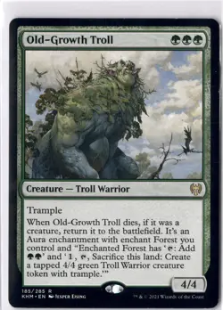 Old Growth Troll LP/NM* Kaldheim ENGLISH 185/285 mtg -UnltdCards - Image 1
