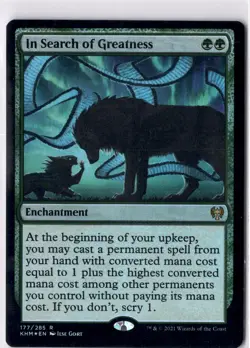 In Search Of Greatness NM/M* FOIL Kaldheim ENGLISH 177/285 mtg -UnltdCards - Image 1