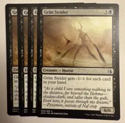GRIM STRIDER x4 mtg Amonkhet 4 Uncommon Playset - Image 1