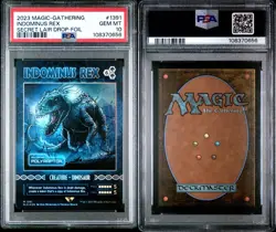 2023 MTG SECRET LAIR DROP FOIL #1391 INDOMINUS REX PSA 10 - Image 3