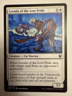 MTG Leonin of the Lost Pride (28/412) Theros Beyond Death LP - Image 1