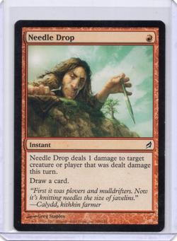 Needle Drop 186/301 MTG LP Lorwyn Common Red Instant - Image 1