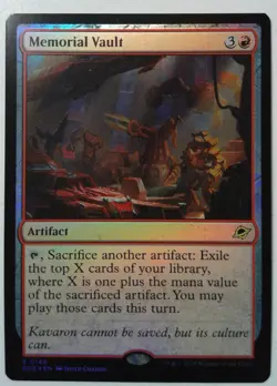Memorial Vault *FOIL Rare* Magic MtG x1 Edge of Eternities - Image 1