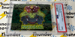 ⚡❄ 1999 Pokemon Japanese Meiji Promo Embossed PSA 9 Fushigibana Venusaur - Image 1