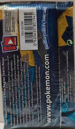 NOS Pokemon 2017 - Sun & Moon Base Set Booster Pack - (x 1) TCG - Sealed - Image 2