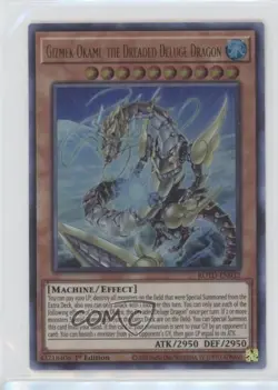 Gizmek Okami the Dreaded Deluge Dragon (UR) 1st Ed. YuGiOh Rise of Duelist 0fi2 - Image 1